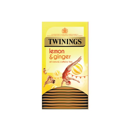 Twinings | Lemon and Ginger Fruit Infusion Tea Bags PK20 | TQ82482